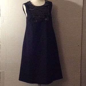 Mac & Me black dress with summer sequins # S